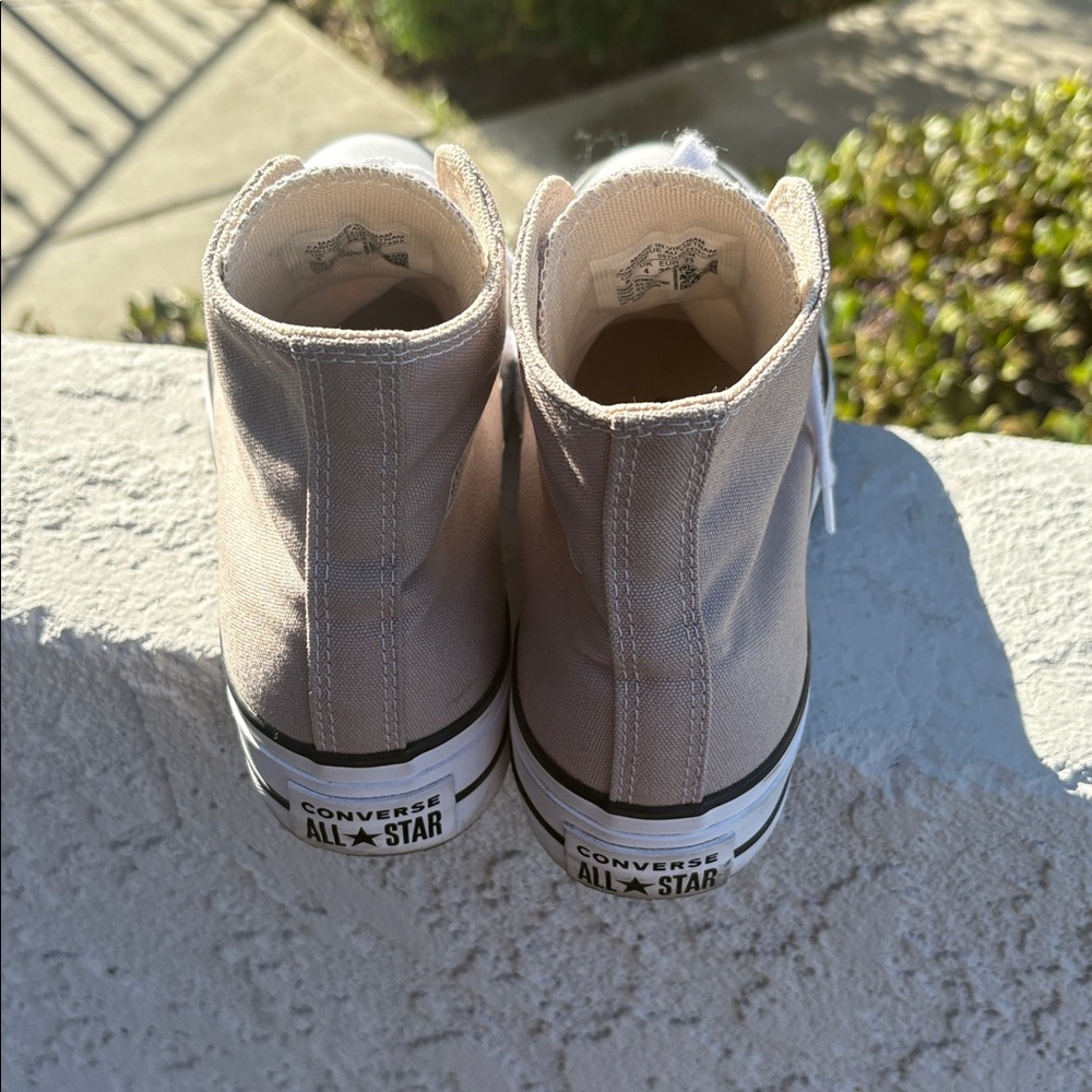 Converse Women's High-Top Sneakers - Tan - Picture 3 of 5